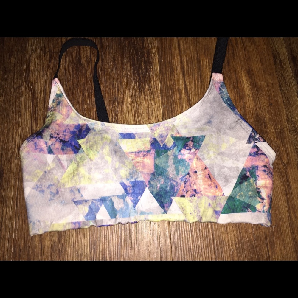 Colorful sports bra
